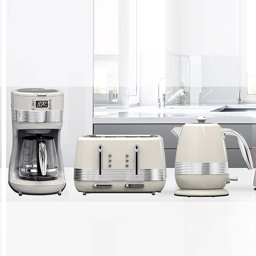 Toaster - 2026年ホットセール トースターと電気ケトル キッチン家電セット コーヒーメーカー ステンレス製電気ケトルとトースター