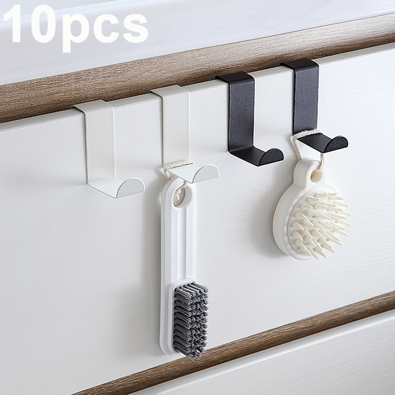 Kitchen Appliances Cabinet - Z 字型浴室キャビネットドアフックステンレス鋼ドアリアハンガーキーホルダーコートフックホームキッチンアクセサリーオーガナイザーツール