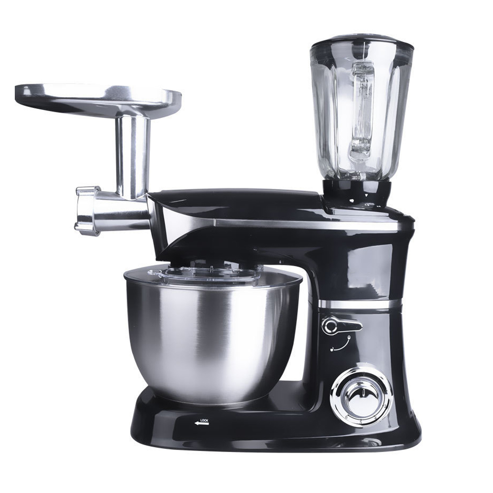 Stand Mixer - 業務用6.5Lスタンドフードブレンダー電動ミートグラインダー3in1フードプロセッサー生地ミキサー遊星型フードミキサーマシン