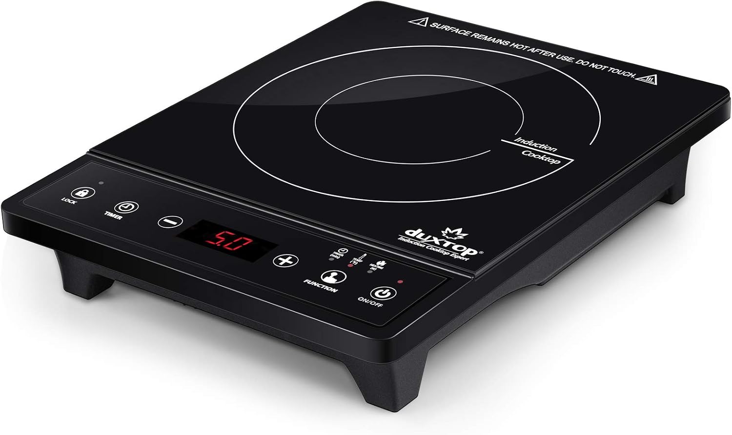 Induction Cooktop Portable - ポータブルIHクッキングヒーター、カウンタートップバーナー、タイマーとセンサータッチ付きIHバーナー、1800W 8500ST E210C2 | カウンタートップ