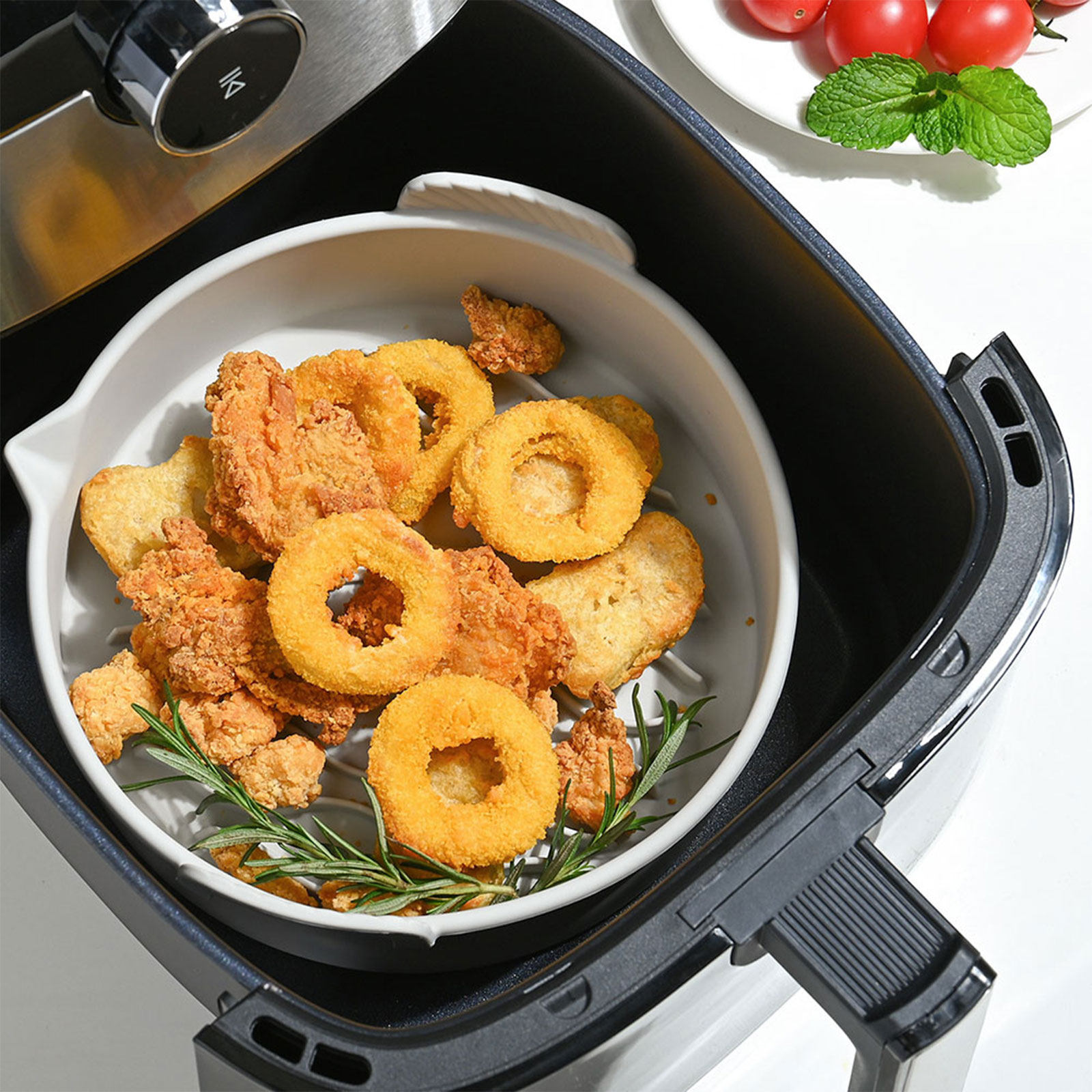 エアフライヤー用シリコンライナー。繰り返し使用可能で、焦げ付 - Air Fryer のレビューと価格