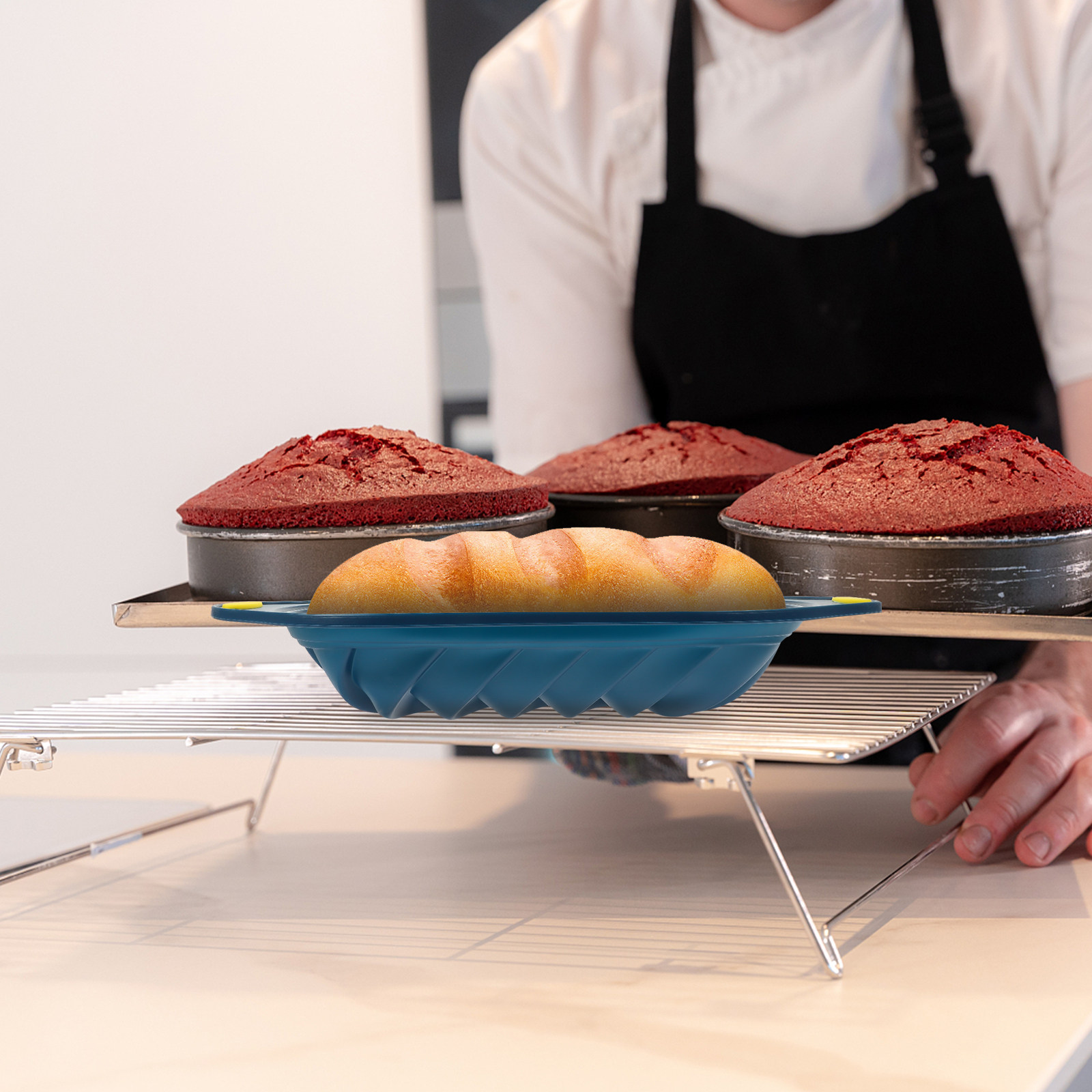 シリコン製トーストパン型、渦巻き模様、型抜きパン、焦げ付き防 - Microwave Oven のレビューと価格