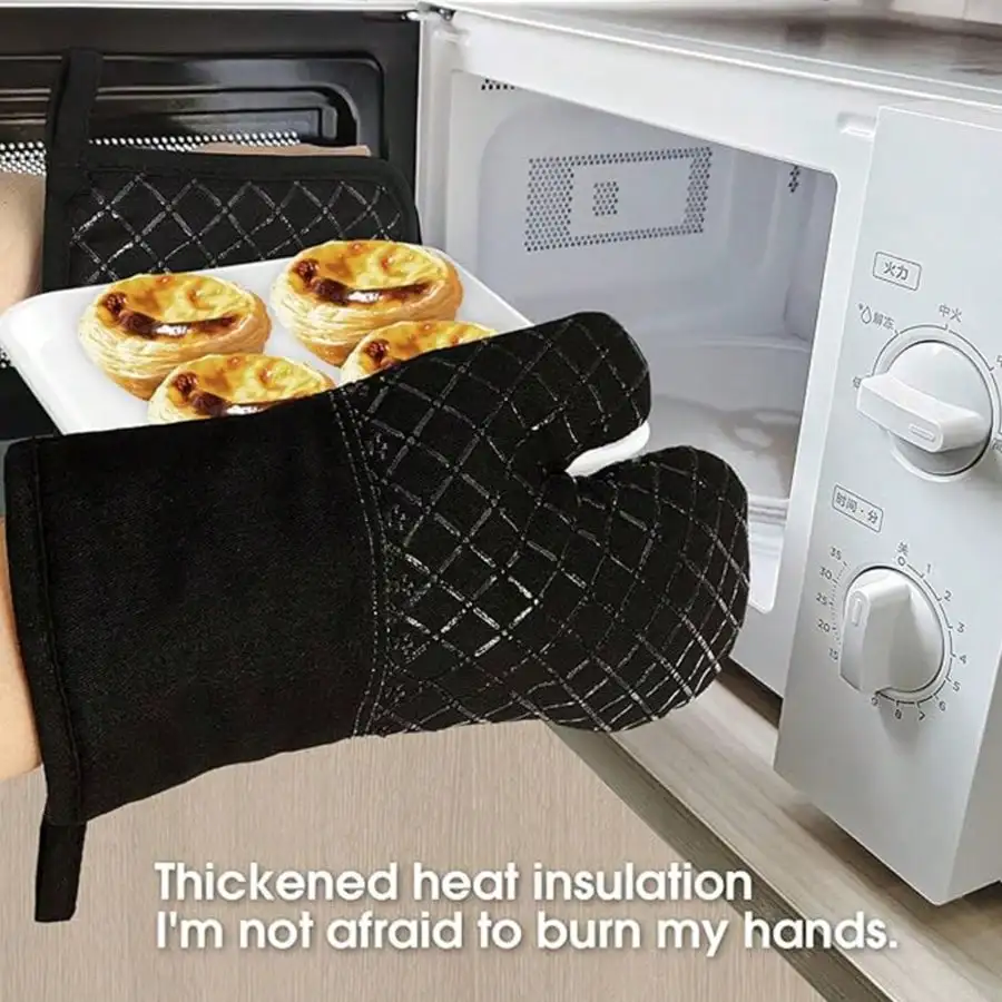 【4個入り】シリコン製キッチン用マイクロ波オーブン手袋、耐熱 - Microwave Oven のレビューと価格