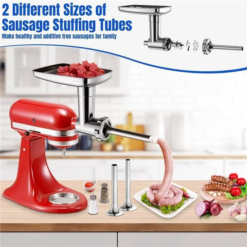 キッチンエイド製スタンドミキサー用ステンレス製ミンサーアタッ - Stand Mixer のレビューと価格